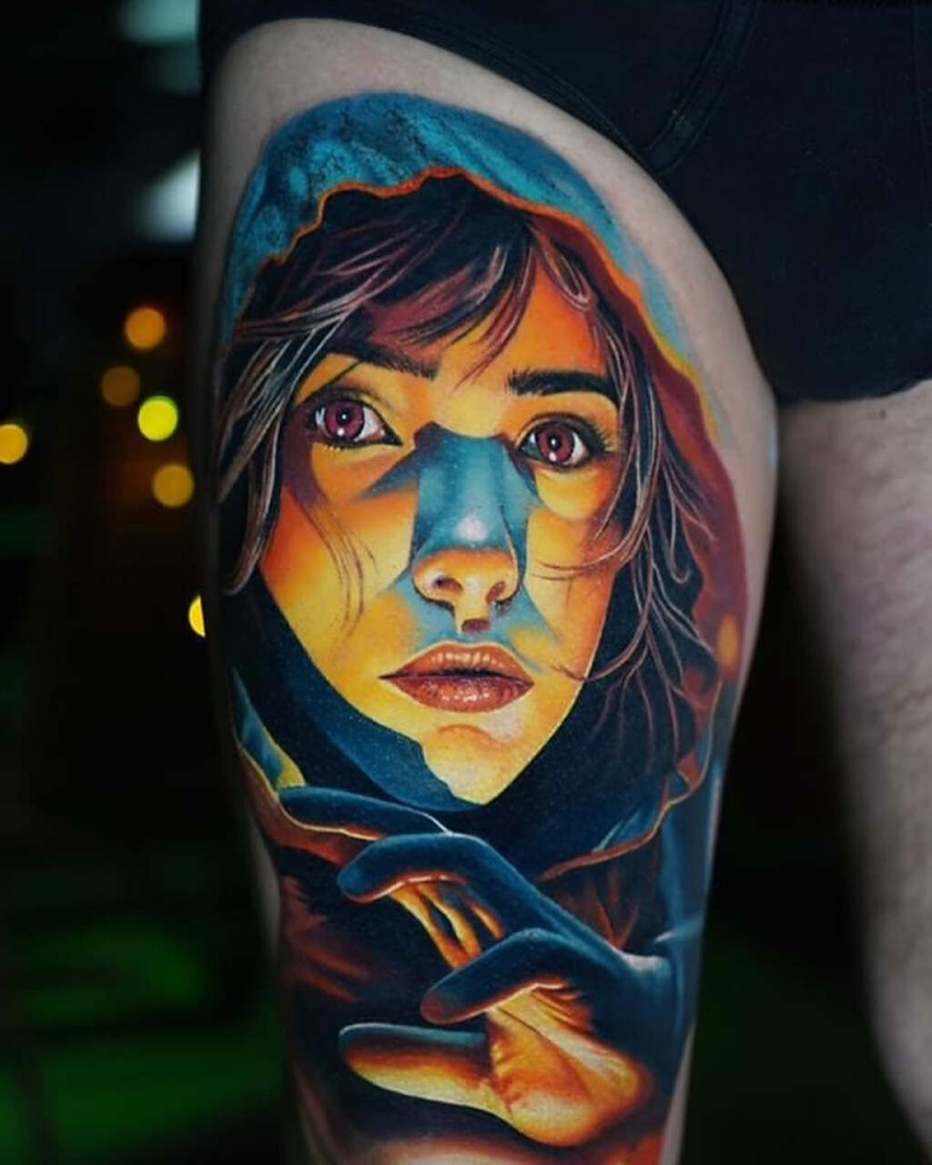 Farbiges oder schwarzes Tattoo