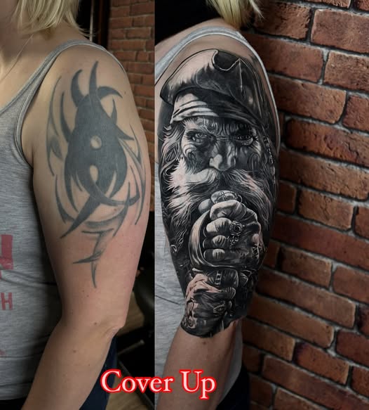 Tattooo Cover-up: Vorher und Nachher Bilder